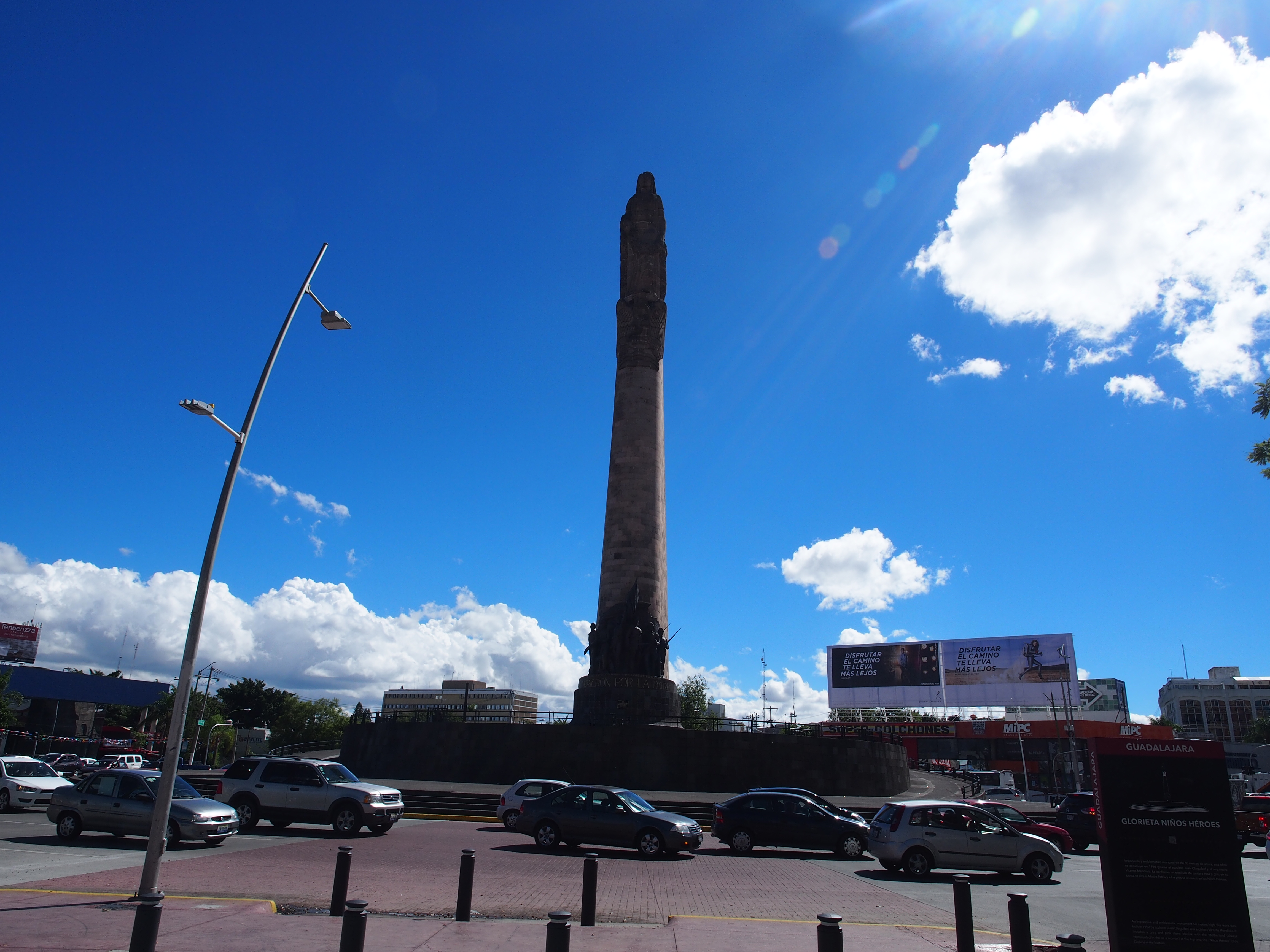 pillar with statue guadlajara mexico