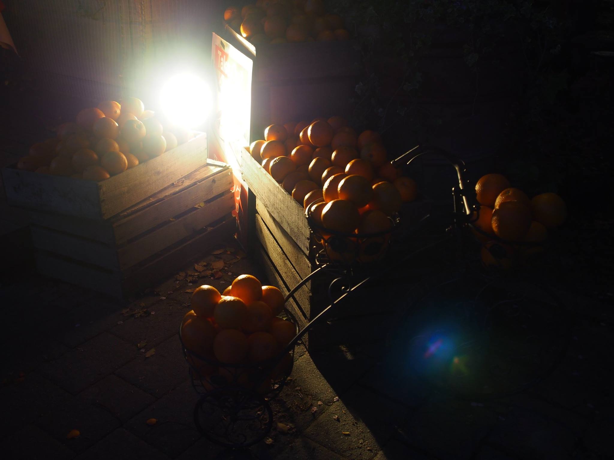 crates of oranges hiroshima