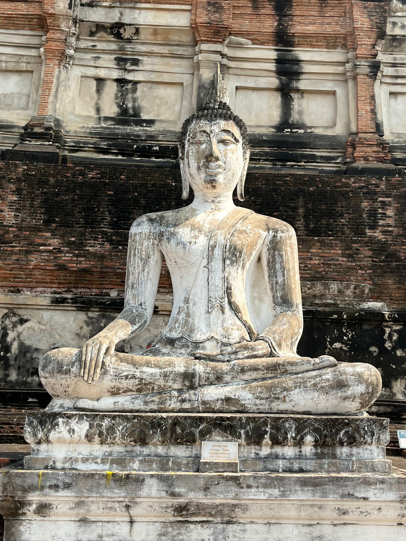 ayutthaya buddhia statue thailand